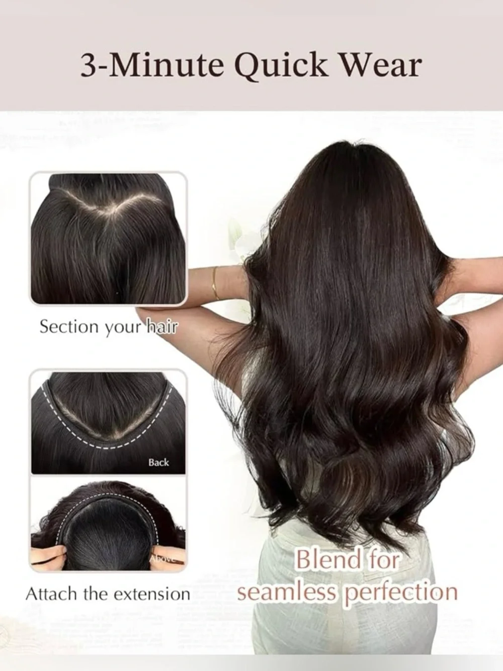 Dark Brown Chestnut Brown Human Hair 20 Inch Clip In Weft Hair Extension